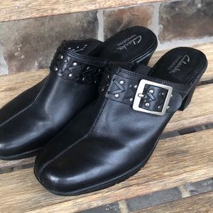 CLARKS Mirabelle Holly Clog Mule Slide Heel Pump